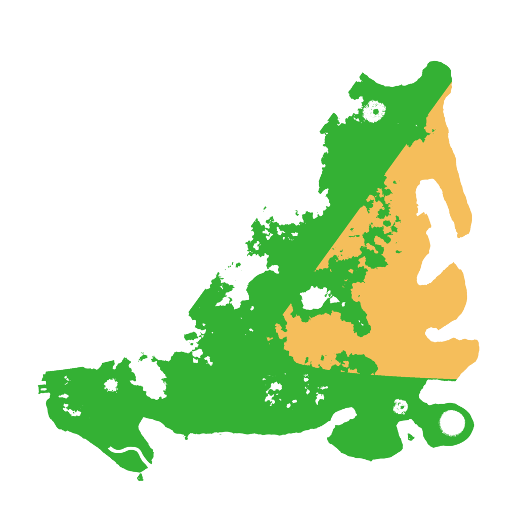 Biome Rust Map: Procedural Map, Size: 3600, Seed: 94454801