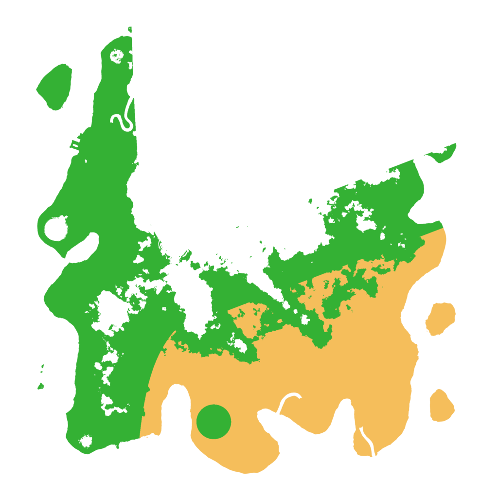 Biome Rust Map: Procedural Map, Size: 3800, Seed: 49623292
