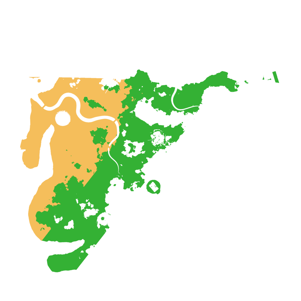Biome Rust Map: Procedural Map, Size: 3500, Seed: 3183123