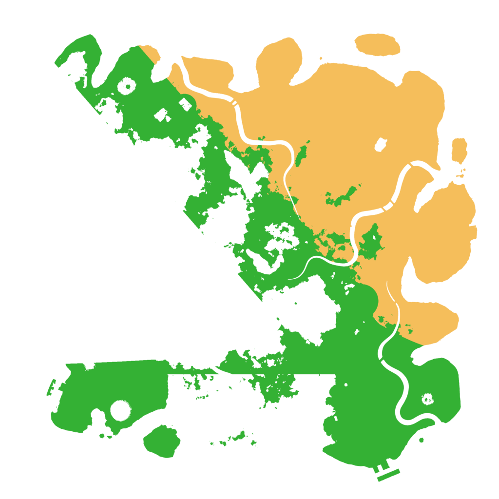 Biome Rust Map: Procedural Map, Size: 4300, Seed: 16669270
