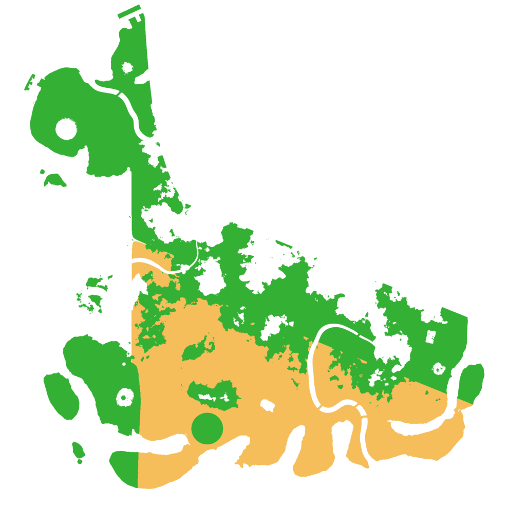 Biome Rust Map: Procedural Map, Size: 4400, Seed: 12532896