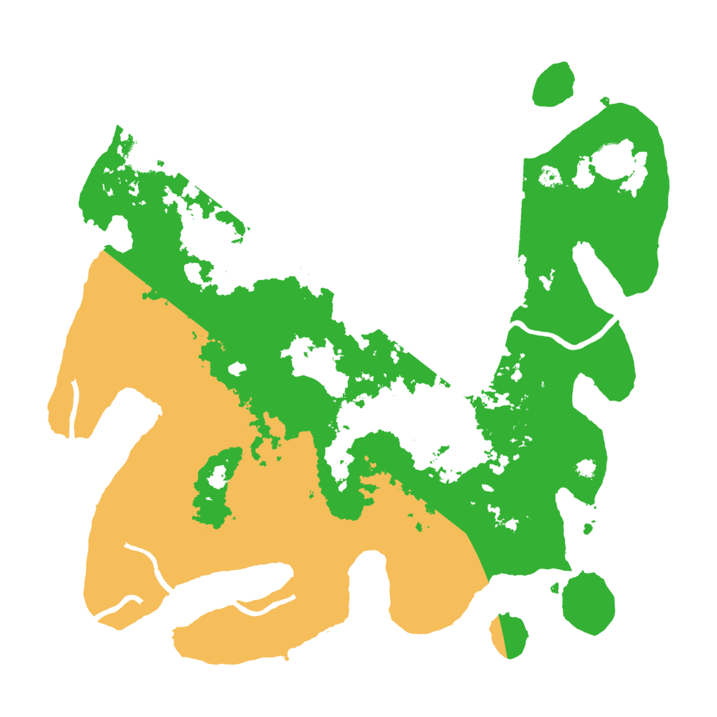 Biome Rust Map: Procedural Map, Size: 3500, Seed: 12694727