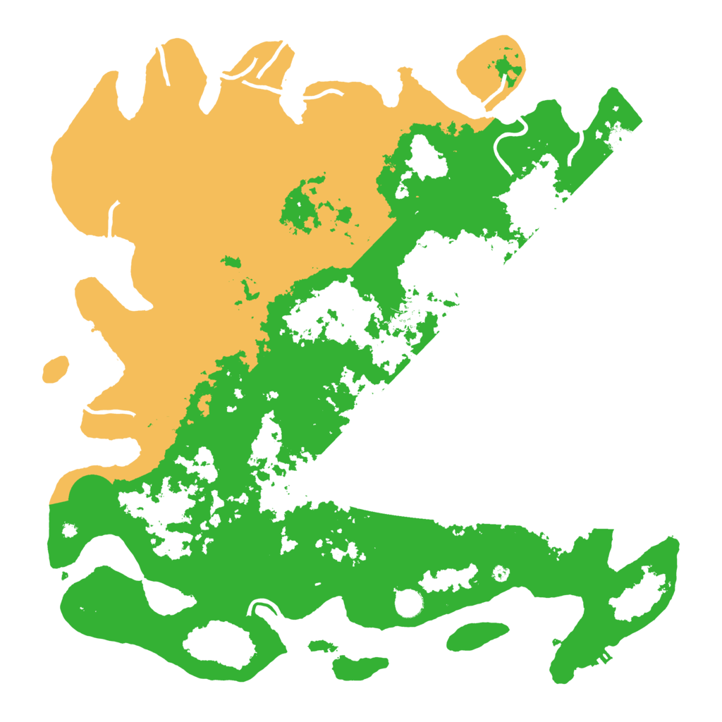 Biome Rust Map: Procedural Map, Size: 4500, Seed: 15476524