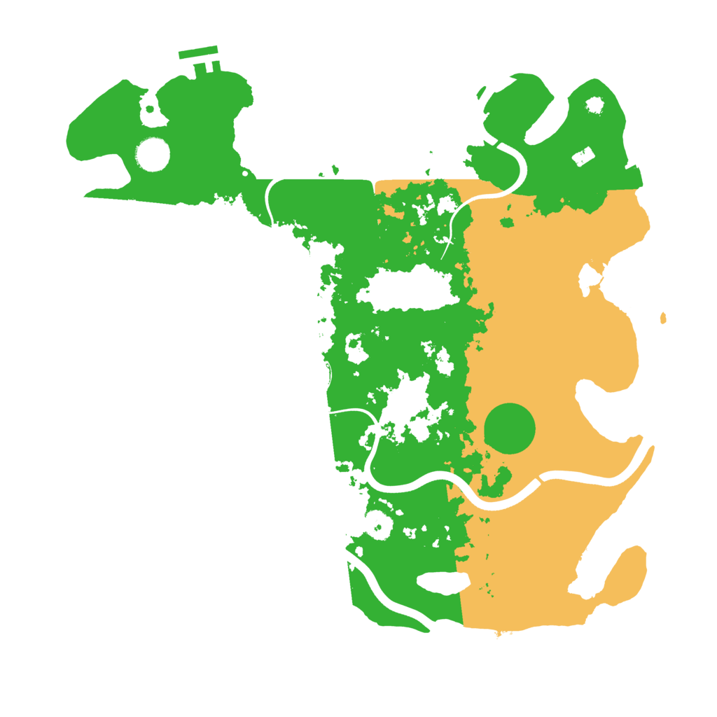 Biome Rust Map: Procedural Map, Size: 3700, Seed: 95950205