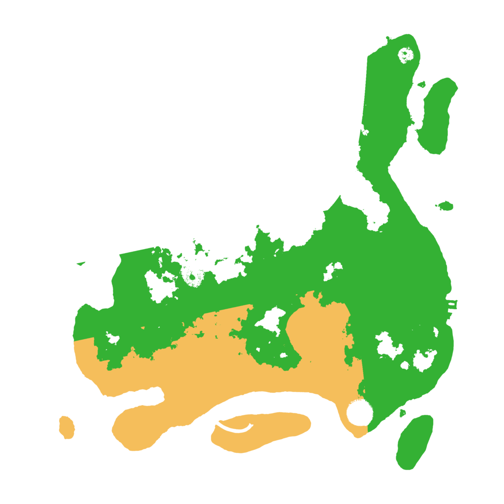 Biome Rust Map: Procedural Map, Size: 3400, Seed: 51350796