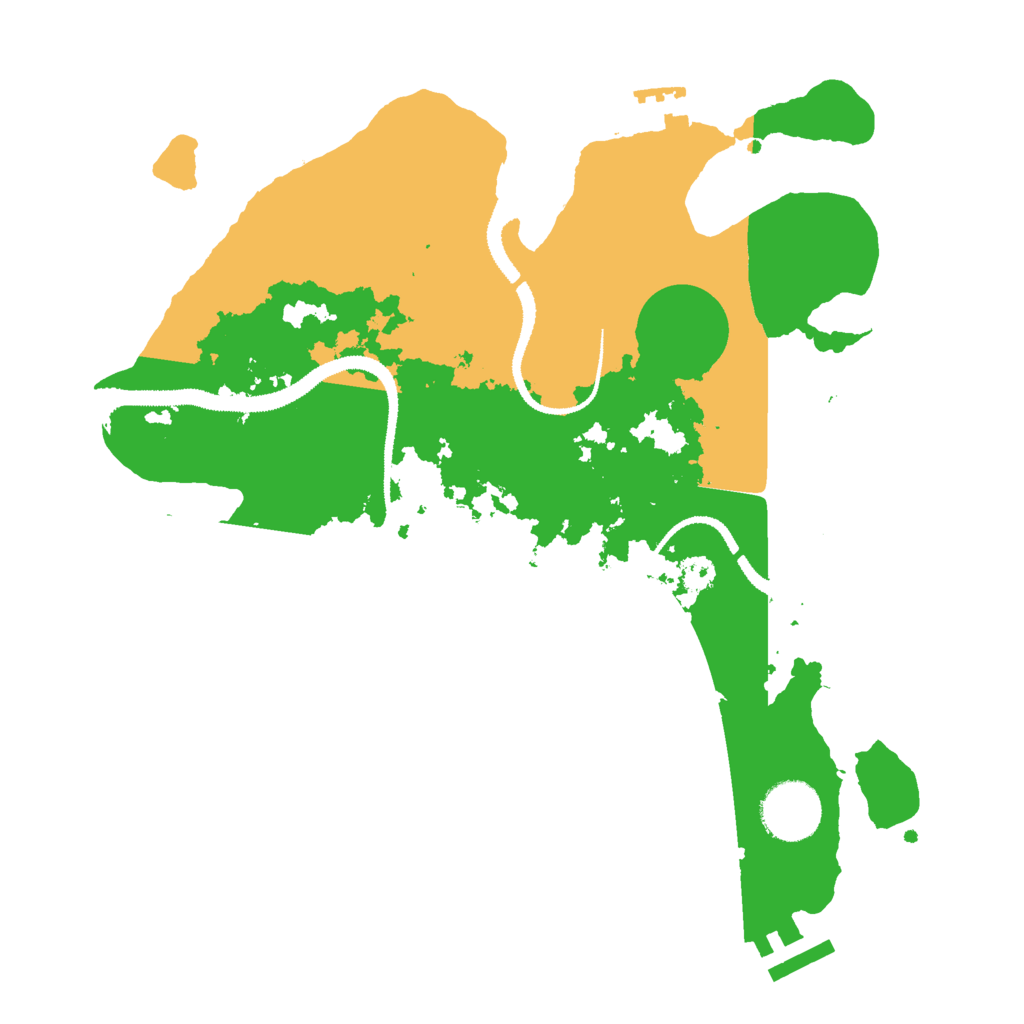 Biome Rust Map: Procedural Map, Size: 3000, Seed: 8706539
