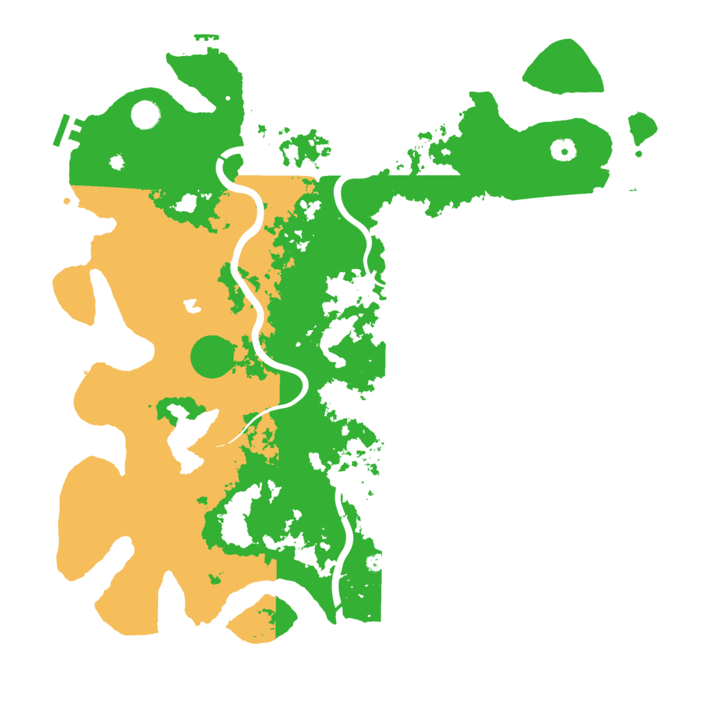 Biome Rust Map: Procedural Map, Size: 4300, Seed: 95551165