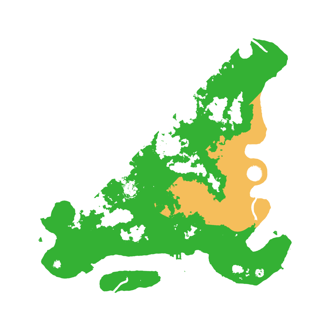 Biome Rust Map: Procedural Map, Size: 3600, Seed: 54662608