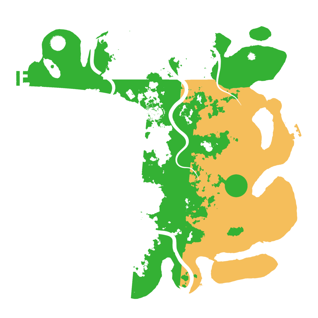 Biome Rust Map: Procedural Map, Size: 3700, Seed: 75174881