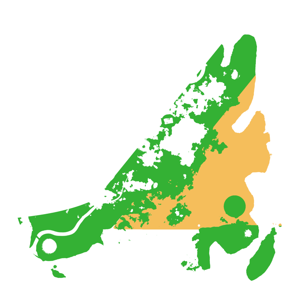 Biome Rust Map: Procedural Map, Size: 3700, Seed: 7712526