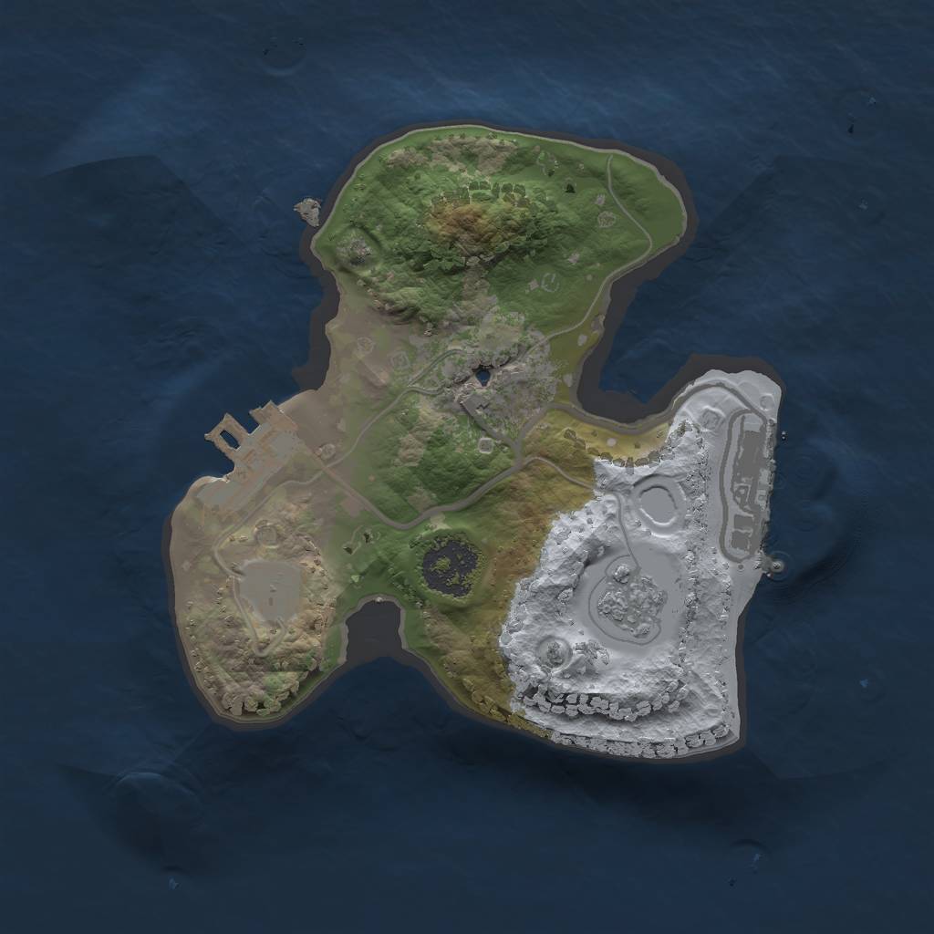 Rust Map: Procedural Map, Size: 1700, Seed: 509, 6 Monuments
