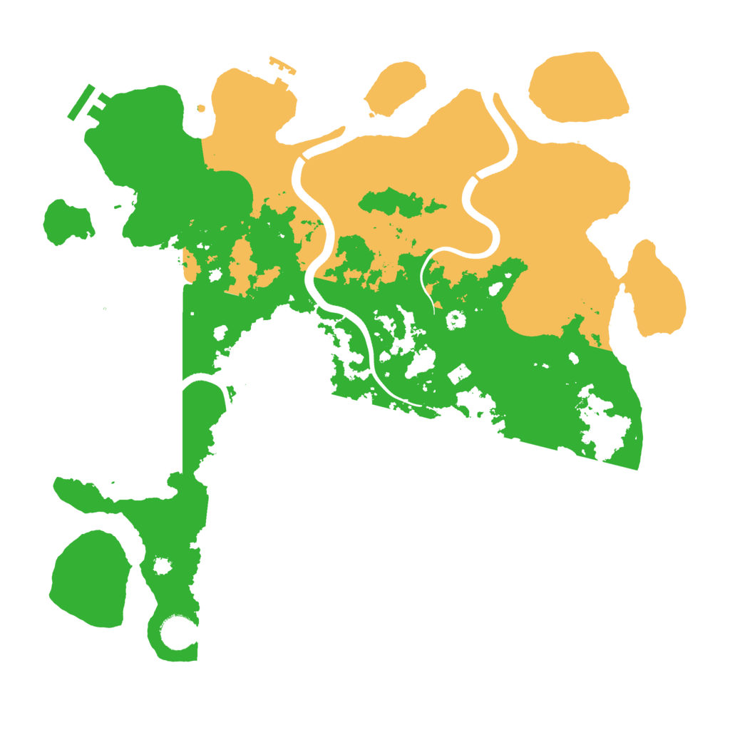 Biome Rust Map: Procedural Map, Size: 3700, Seed: 1365469934