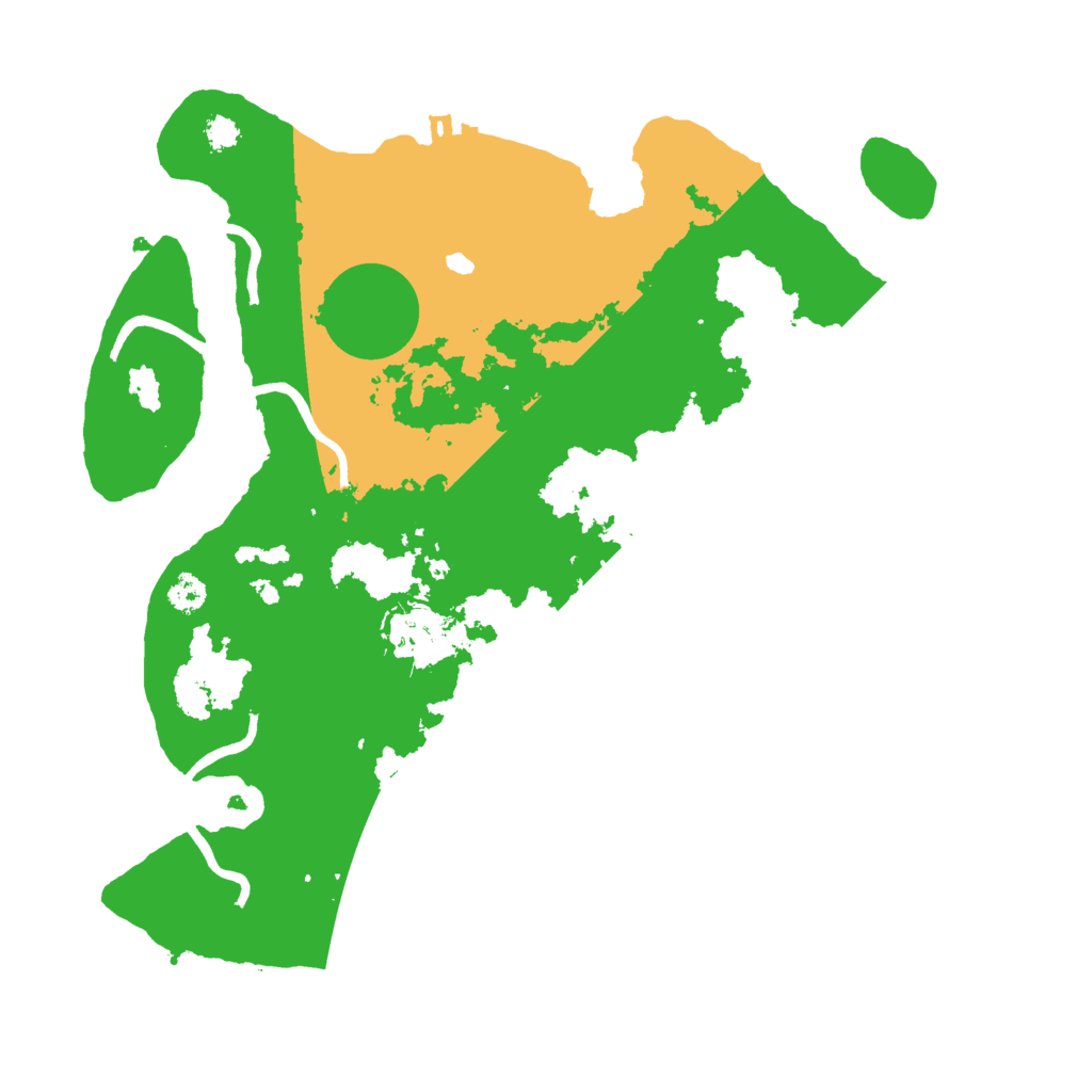 Biome Rust Map: Procedural Map, Size: 3000, Seed: 23203