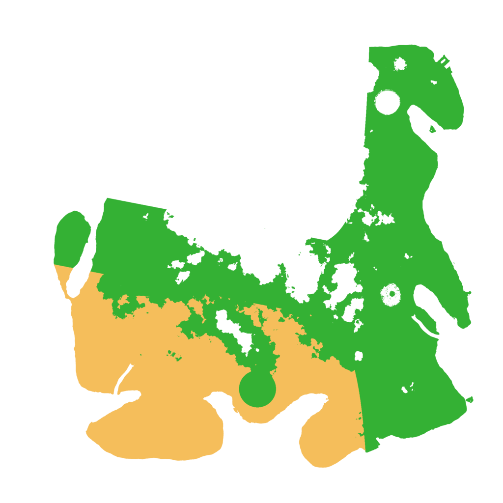 Biome Rust Map: Procedural Map, Size: 3600, Seed: 78174