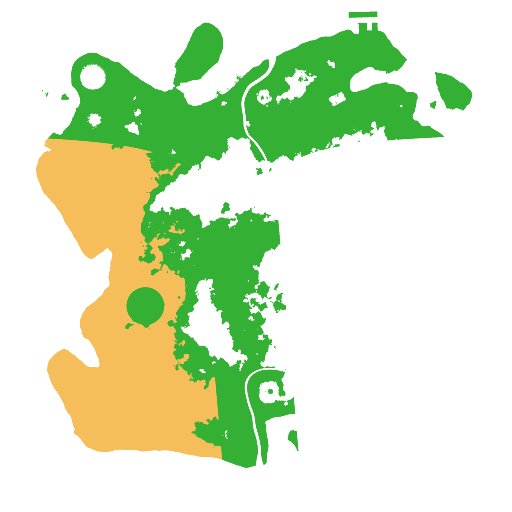 Biome Rust Map: Procedural Map, Size: 3600, Seed: 12702547