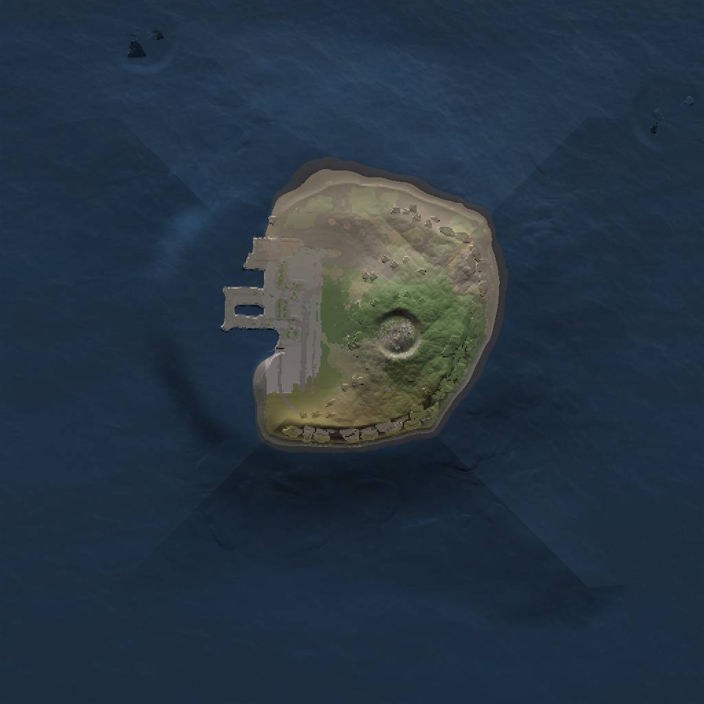 Rust Map: Procedural Map, Size: 1000, Seed: 52432, 4 Monuments