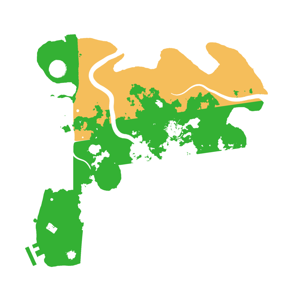 Biome Rust Map: Procedural Map, Size: 3000, Seed: 31215