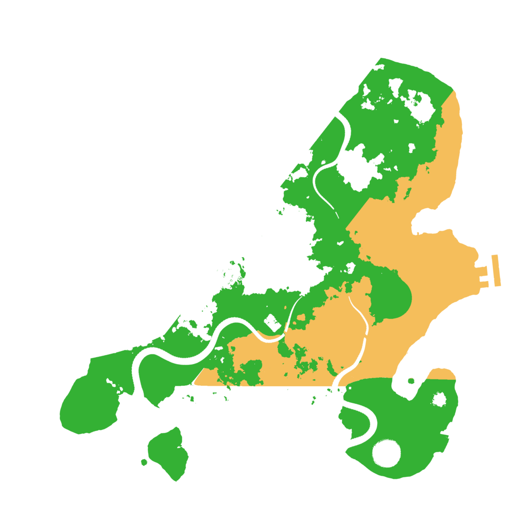 Biome Rust Map: Procedural Map, Size: 3300, Seed: 830915971