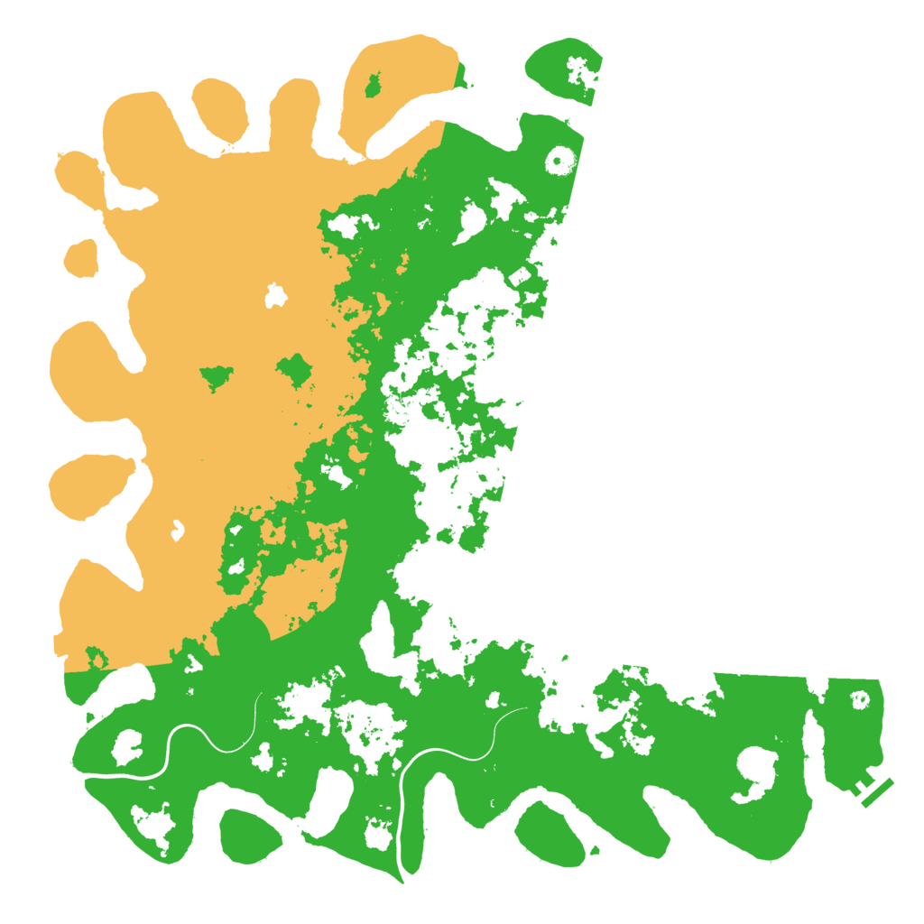 Biome Rust Map: Procedural Map, Size: 4874, Seed: 1029922309