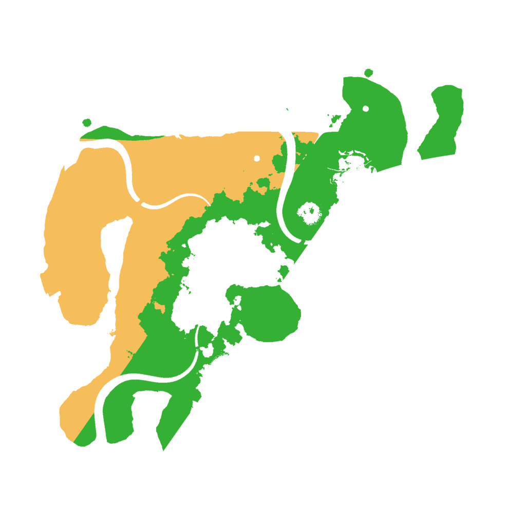 Biome Rust Map: Procedural Map, Size: 2500, Seed: 709434604
