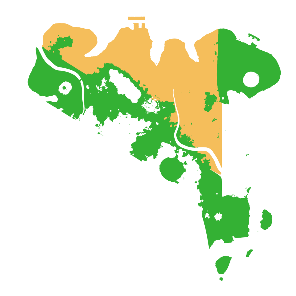 Biome Rust Map: Procedural Map, Size: 3500, Seed: 168924694