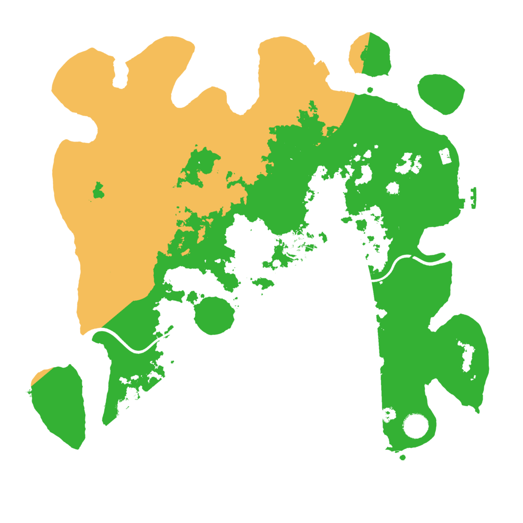 Biome Rust Map: Procedural Map, Size: 3700, Seed: 1779031909