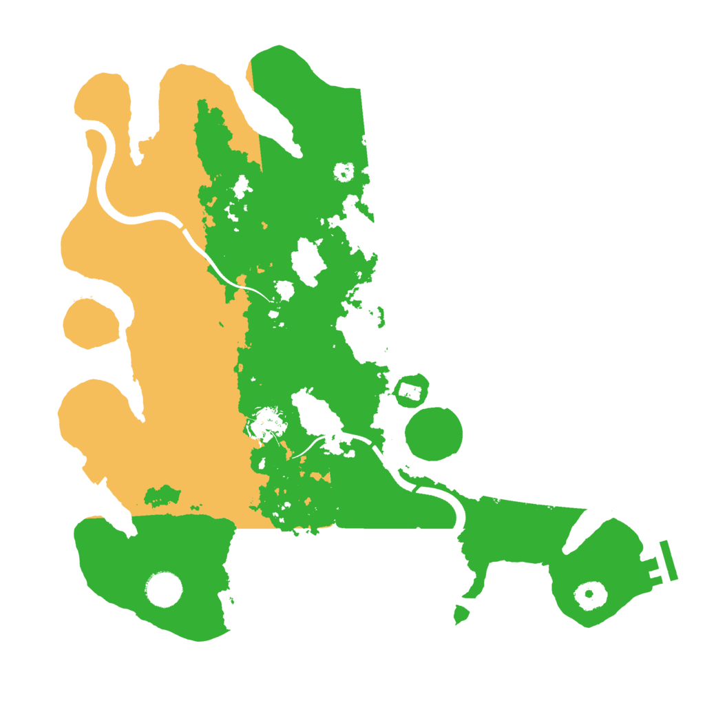 Biome Rust Map: Procedural Map, Size: 3500, Seed: 986740036