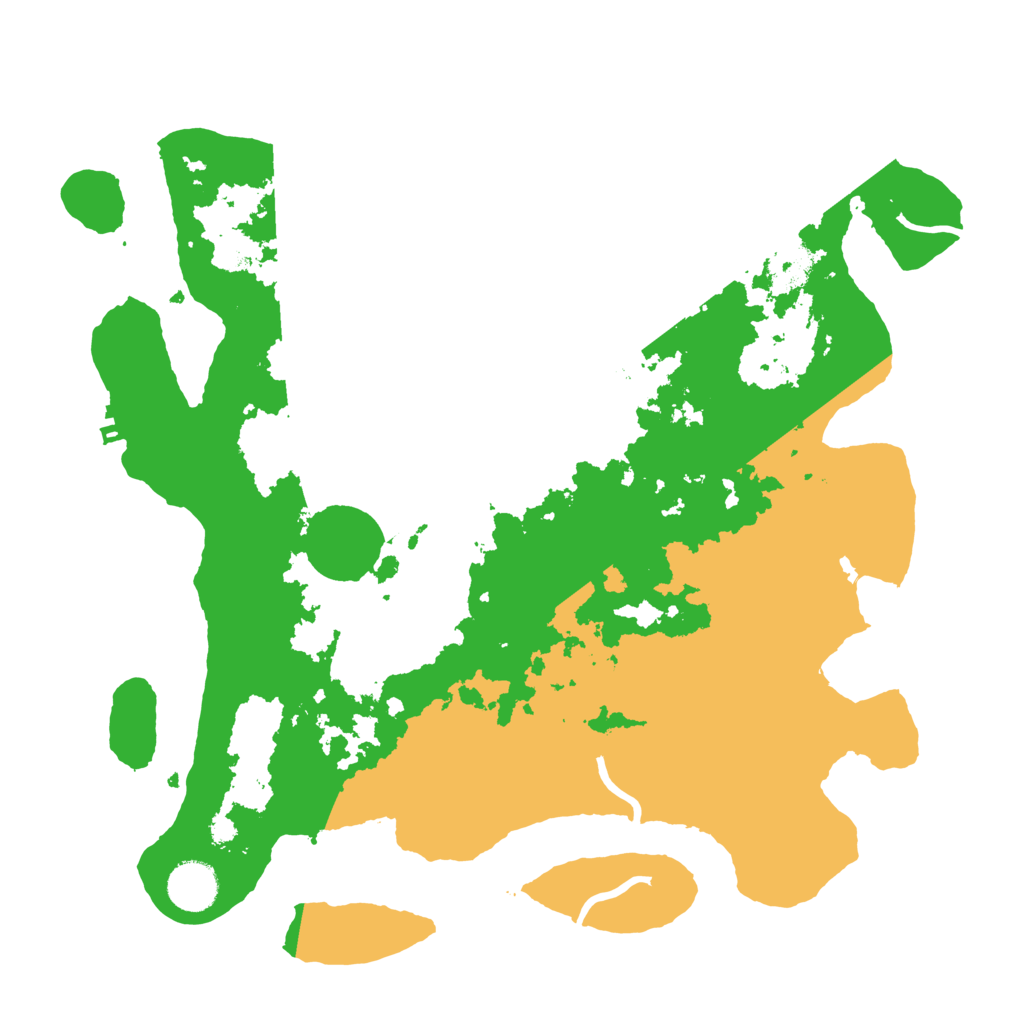Biome Rust Map: Procedural Map, Size: 3600, Seed: 40762070