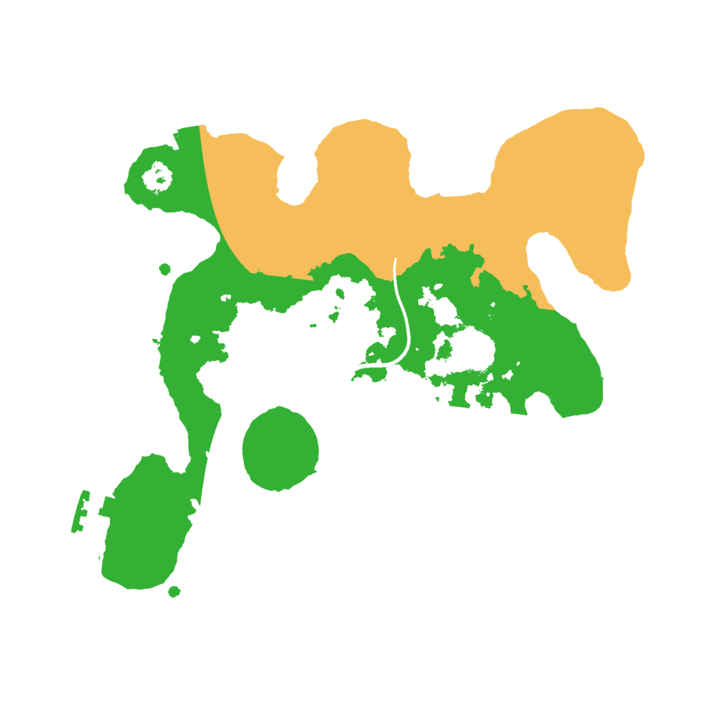 Biome Rust Map: Procedural Map, Size: 2500, Seed: 64009