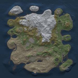 Thumbnail Rust Map: Procedural Map, Size: 3500, Seed: 944177181, 15 Monuments