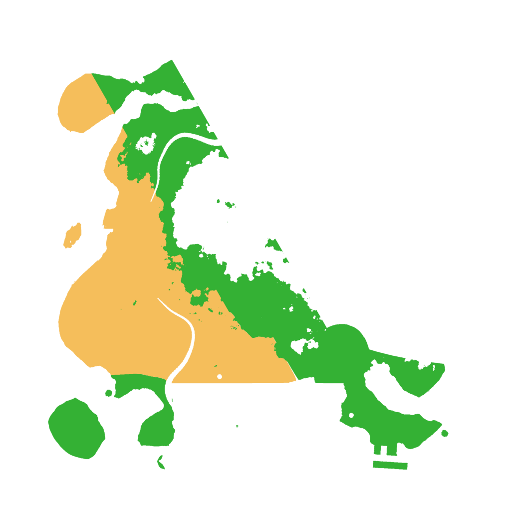 Biome Rust Map: Procedural Map, Size: 3000, Seed: 12552