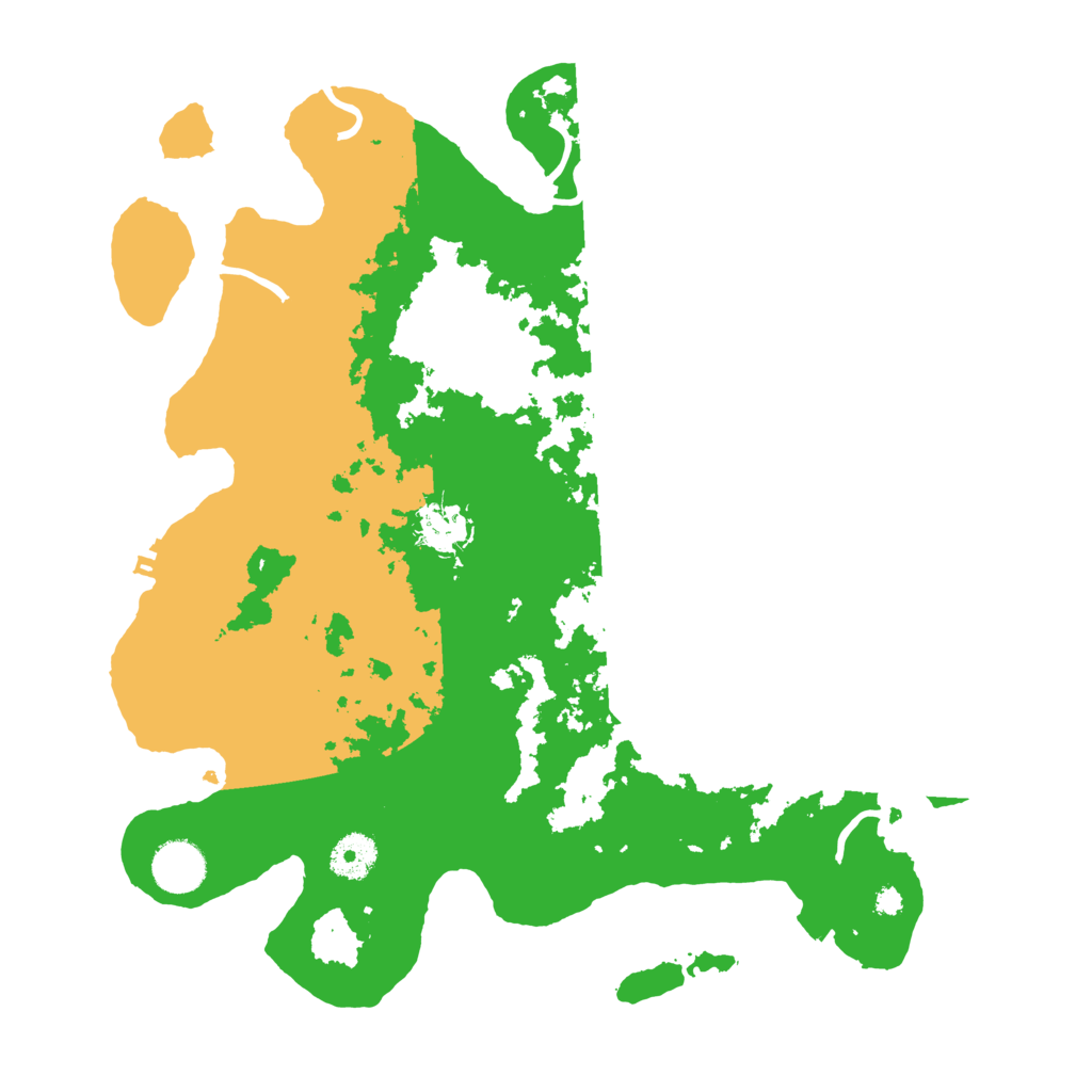 Biome Rust Map: Procedural Map, Size: 3600, Seed: 58696647