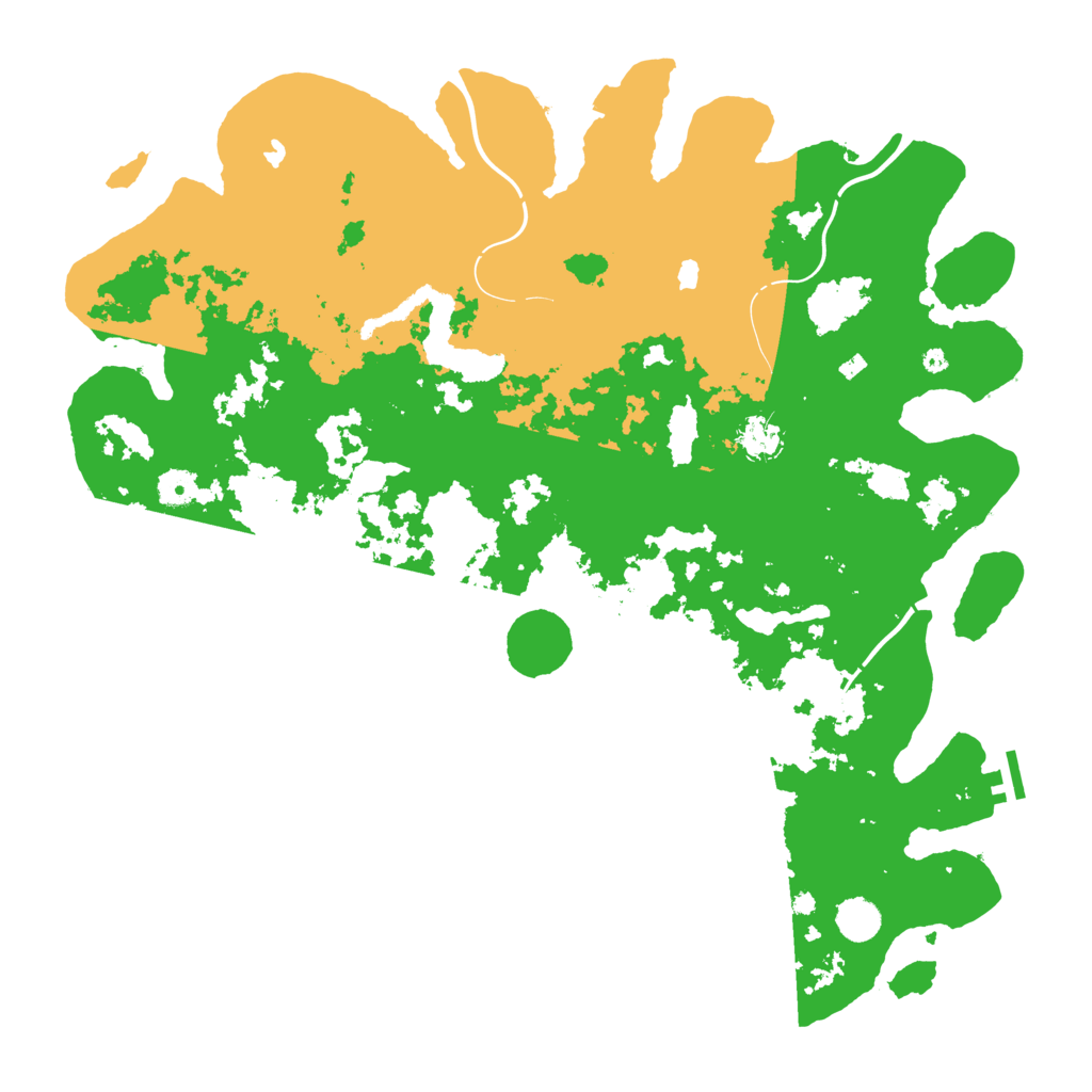 Biome Rust Map: Procedural Map, Size: 4500, Seed: 377905378