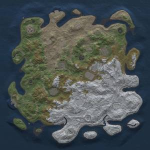 Thumbnail Rust Map: Procedural Map, Size: 4250, Seed: 13212, 16 Monuments