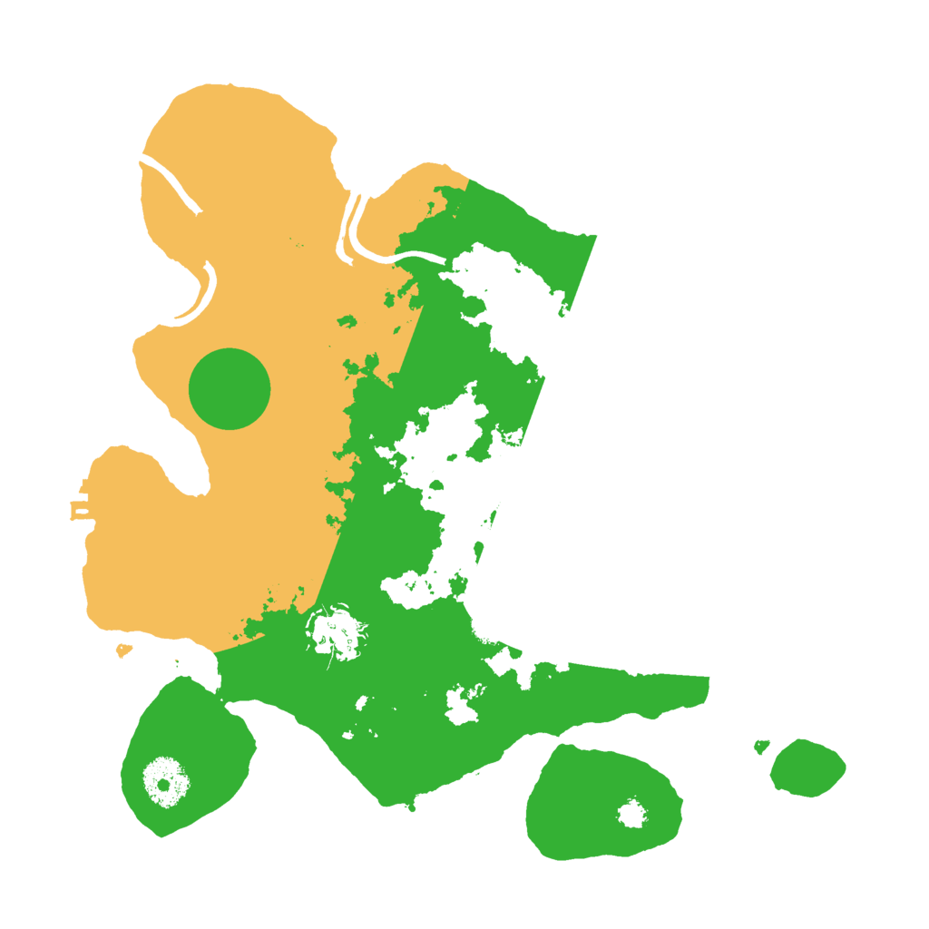 Biome Rust Map: Procedural Map, Size: 3000, Seed: 54378