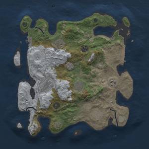 Thumbnail Rust Map: Procedural Map, Size: 3200, Seed: 730444985, 15 Monuments