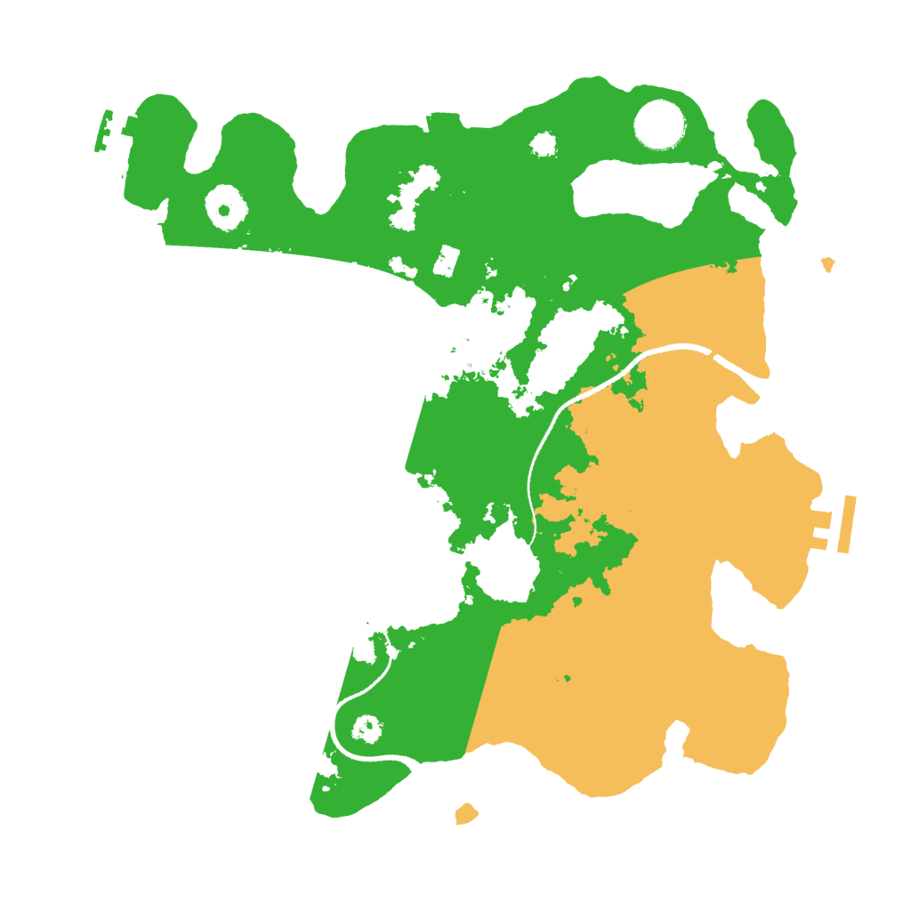 Biome Rust Map: Procedural Map, Size: 3200, Seed: 730444985
