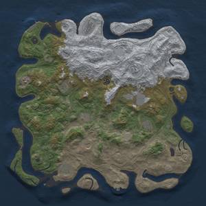 Thumbnail Rust Map: Procedural Map, Size: 4500, Seed: 375980406, 19 Monuments