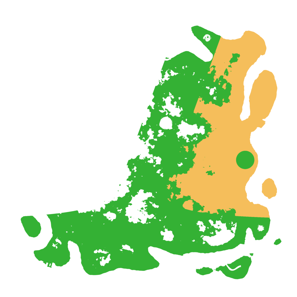 Biome Rust Map: Procedural Map, Size: 4300, Seed: 81673505