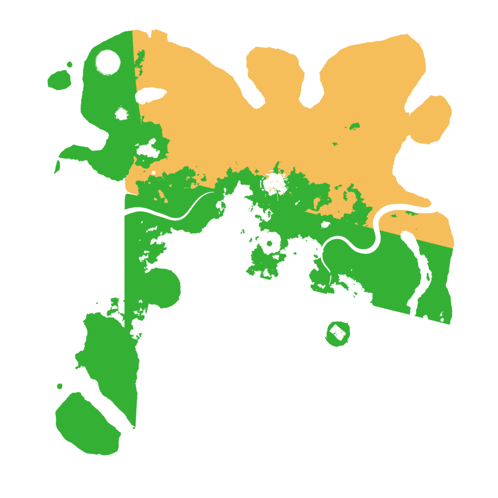 Biome Rust Map: Procedural Map, Size: 3550, Seed: 49643233