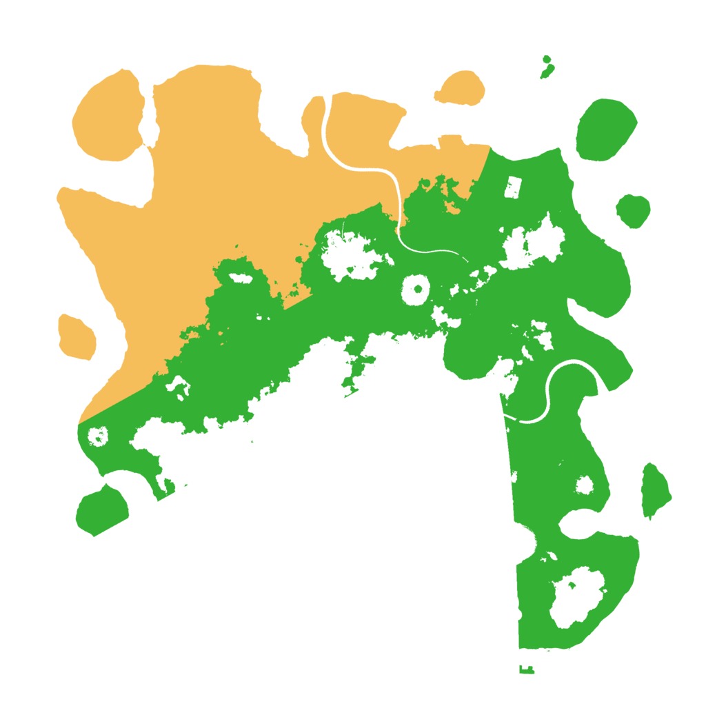 Biome Rust Map: Procedural Map, Size: 3500, Seed: 764154674