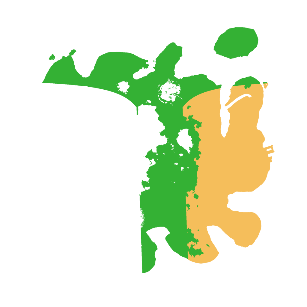 Biome Rust Map: Procedural Map, Size: 2500, Seed: 159