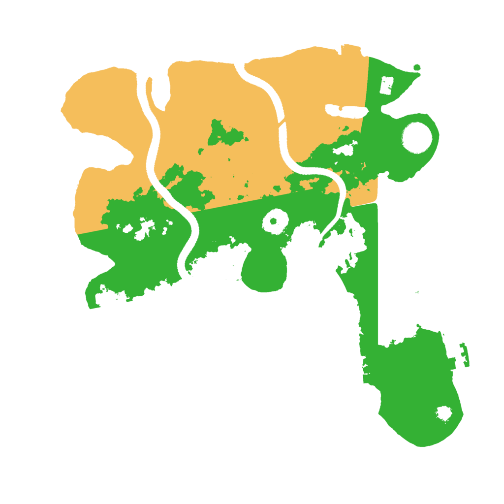 Biome Rust Map: Procedural Map, Size: 3000, Seed: 12983291