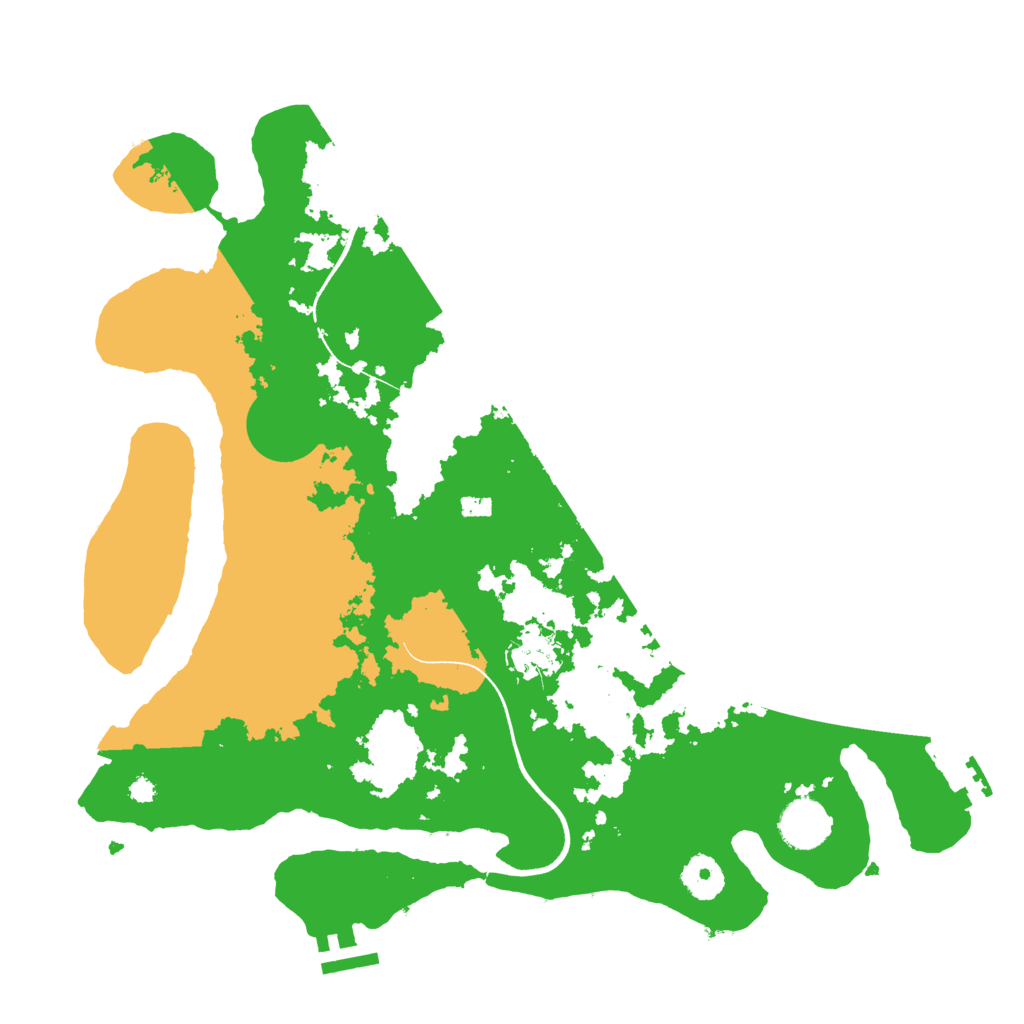 Biome Rust Map: Procedural Map, Size: 3600, Seed: 61686807