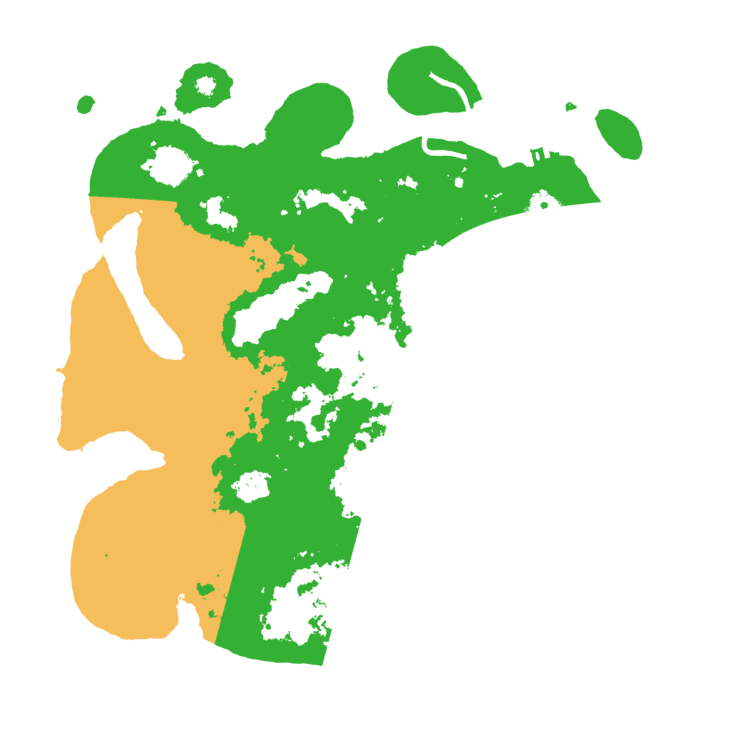 Biome Rust Map: Procedural Map, Size: 3500, Seed: 45358331