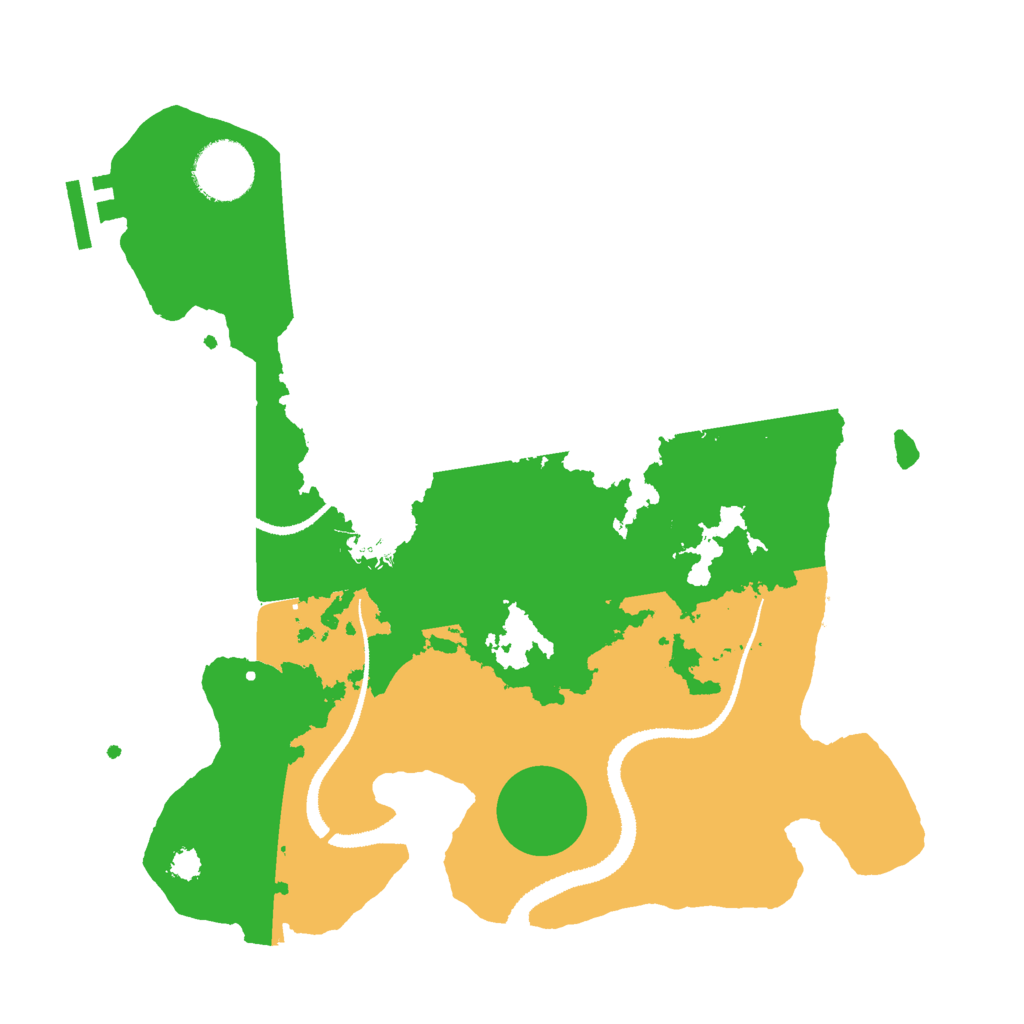 Biome Rust Map: Procedural Map, Size: 3000, Seed: 14864