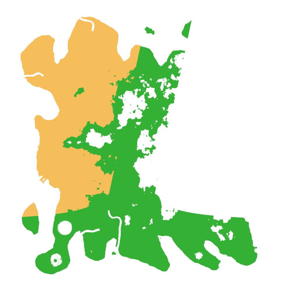 Biome Rust Map: Procedural Map, Size: 3700, Seed: 3434438