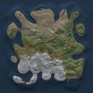 Thumbnail Rust Map: Procedural Map, Size: 3000, Seed: 20517, 12 Monuments