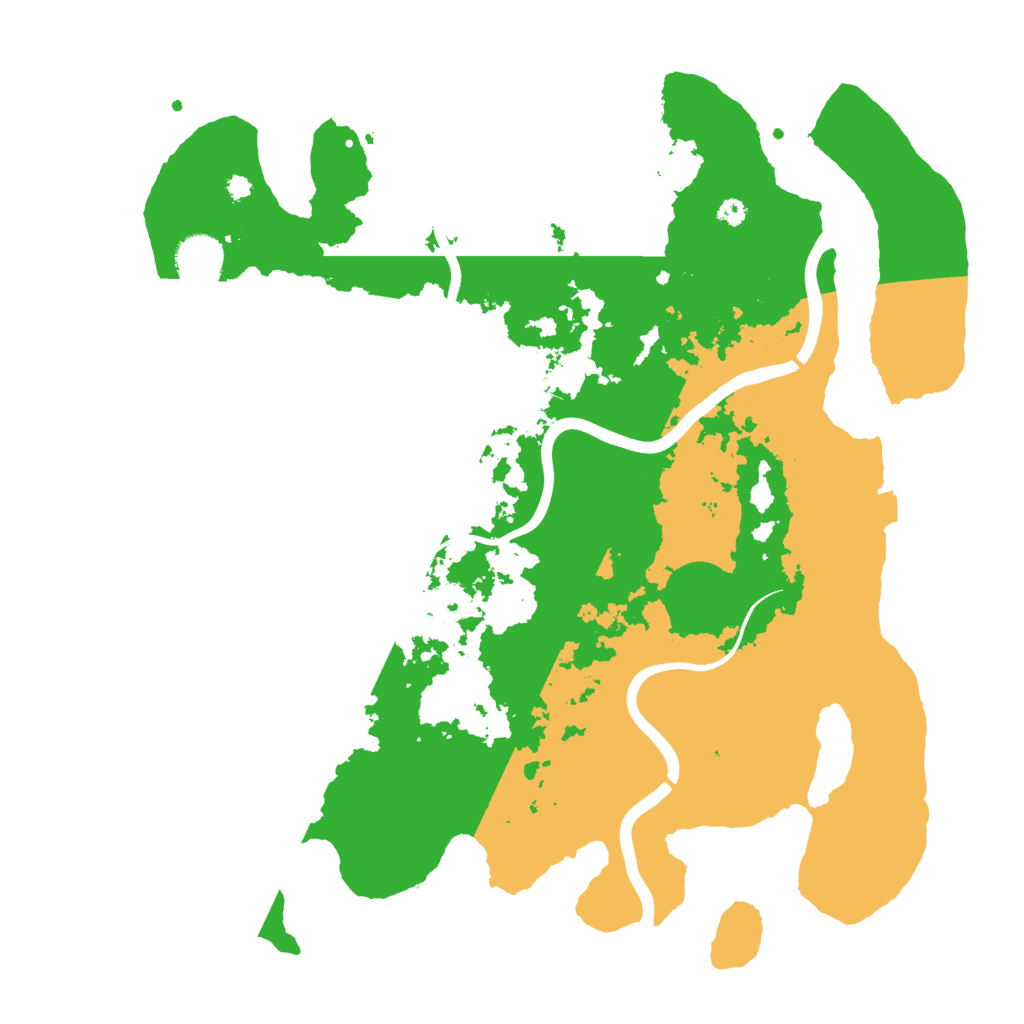 Biome Rust Map: Procedural Map, Size: 3800, Seed: 55343441