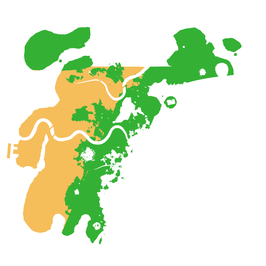Biome Rust Map: Procedural Map, Size: 3600, Seed: 1234568890